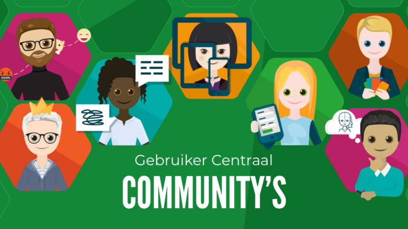 Beeld met beeldmerken van de verschillende community's