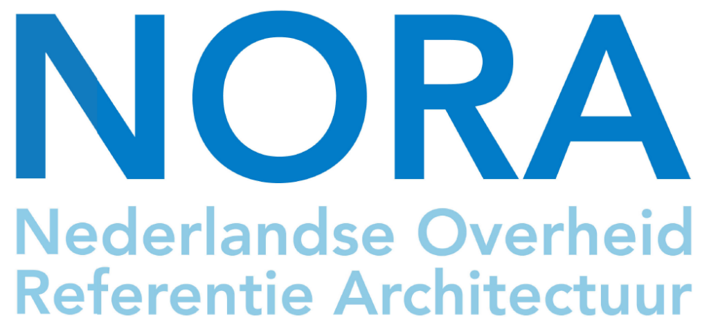 Logo NORA: Nederlandse Overheid Referentie Architectuur. Linkt naar homepagina NORA.