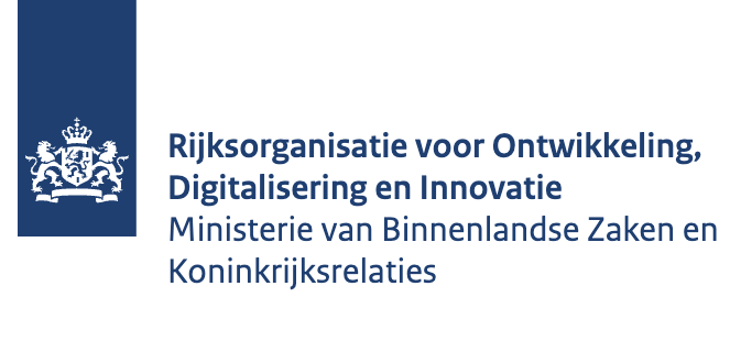 Logo ODI: Rijksorganisatie voor Ontwikkeling, Digitalisering en Innovatie, Ministerie van Binnenlandse Zaken en Koninkrijksrelaties. Linkt naar homepagina ODI.