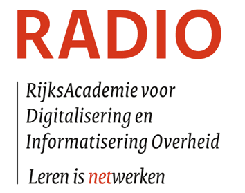 Logo RADIO: RijksAcademie voor Digitalisering en Informatisering Overheid, leren is netwerken. Linkt naar homepagina van RADIO.