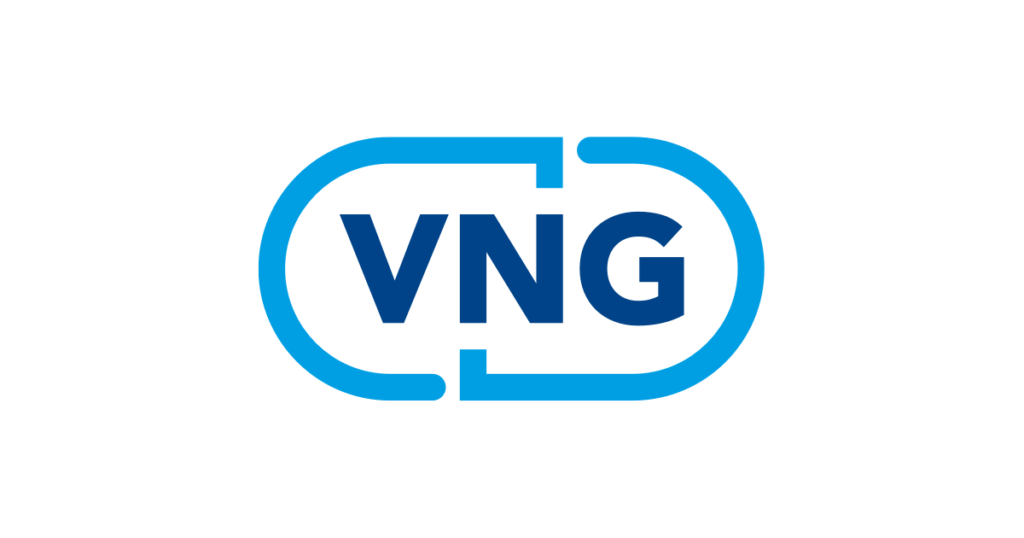 Logo VNG: Vereniging van Nederlandse Gemeenten. Linkt naar homepagina VNG.